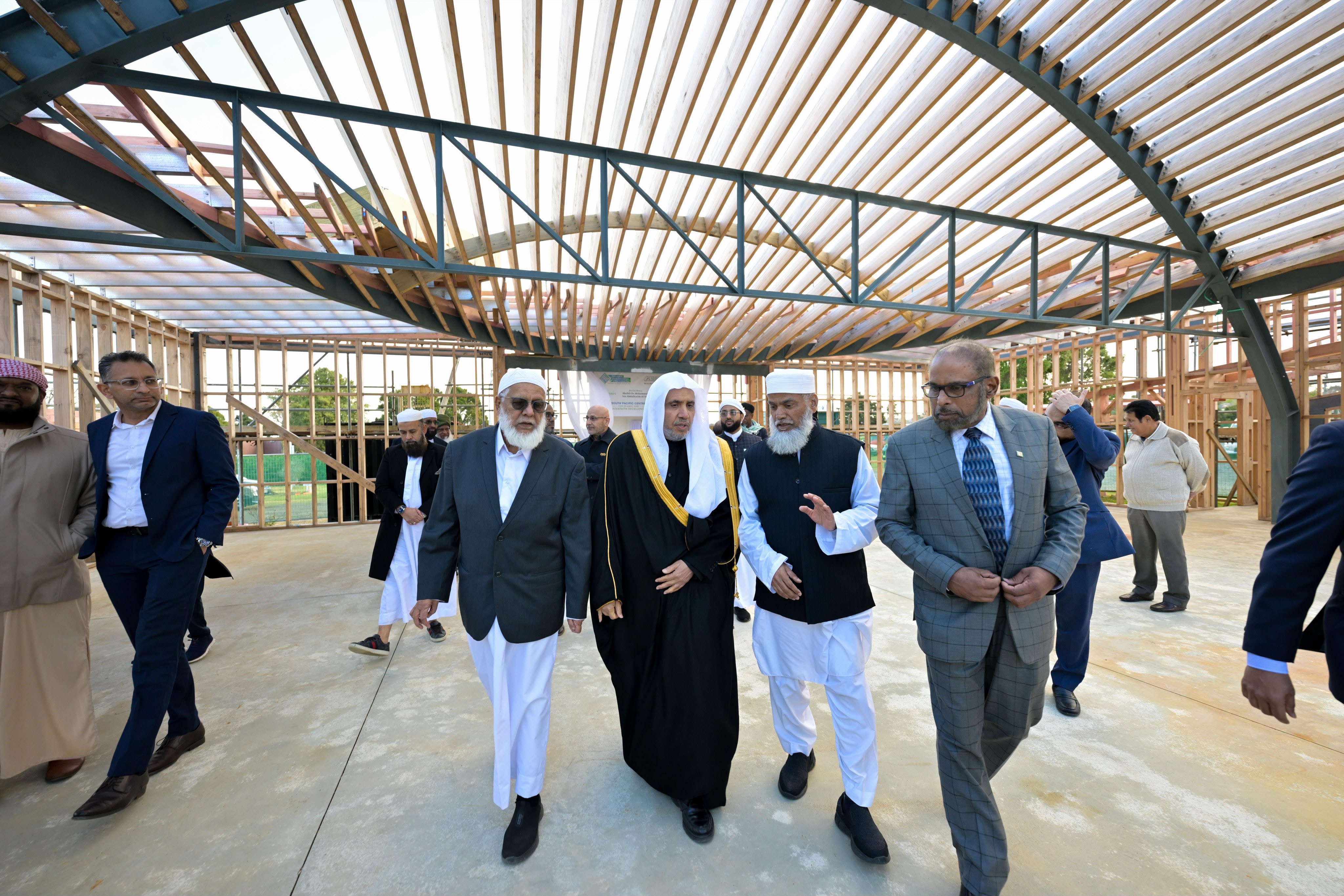 Le Secrétaire général de la Ligue islamique mondiale inspecte la première phase de construction du Centre islamique d’Auckland, en Nouvelle-Zélande