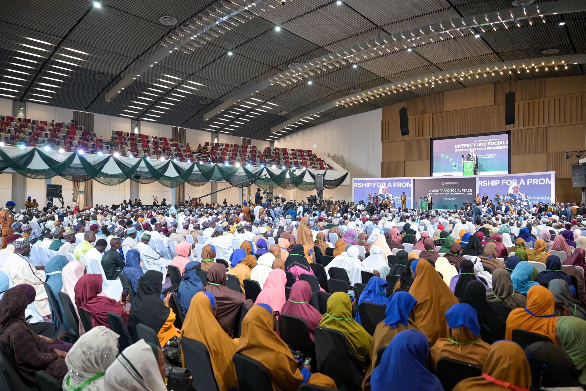 H.E. Sheikh Dr. Mohammed Al-Issa , launched the Muslim World League’s initiative to promote social peace in West Africa in the Nigerian capital, Abuja, through its international conference,“Diversity and Social Peace: A Partnership for a Promising Future"