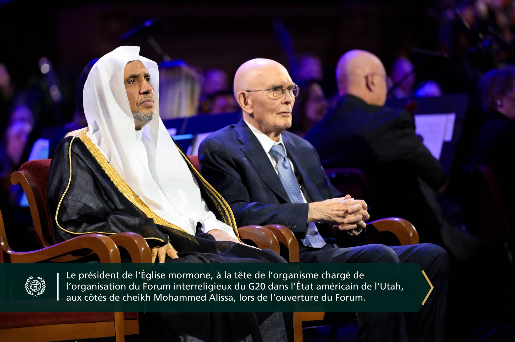 Hier soir, en présence de responsables religieux et de leurs représentants venus du monde entier :  L’État américain de l’Utah a accueilli le Forum interreligieux du G20, dont le sommet se tient aux États-Unis