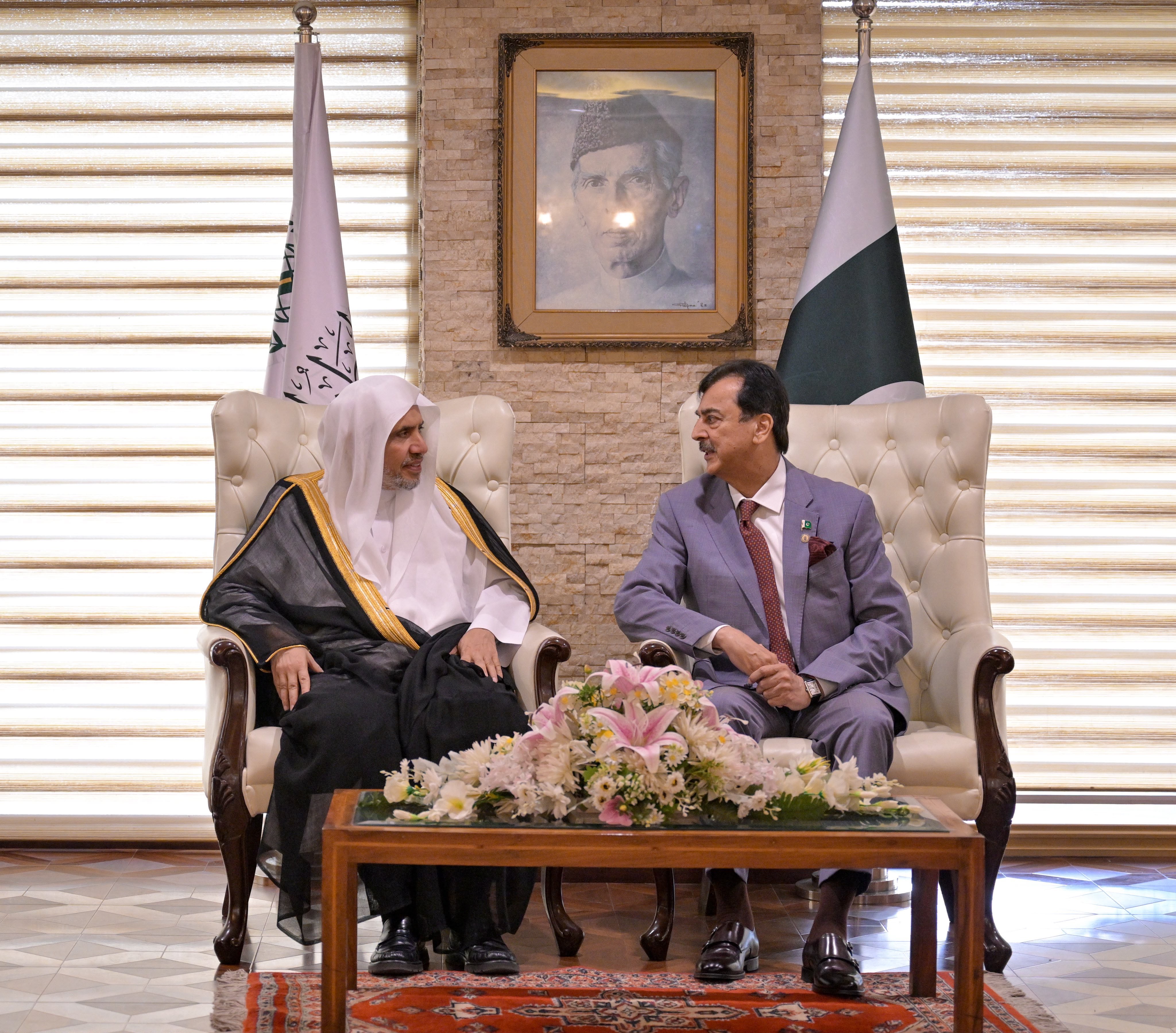 رئیس مجلس سنا ورئیس دیوان عالی پاکستان از دبیرکل سازمان همبستگی جهان اسلام استقبال کردند