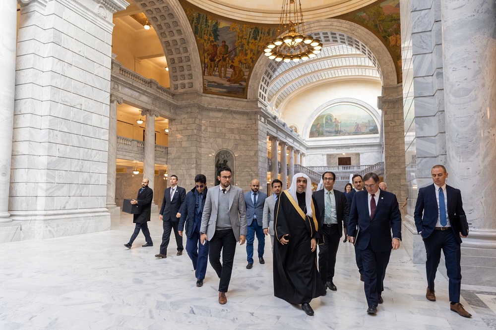 ‏معالي الشيخ د. ⁧‫محمد العيسى‬⁩ يلبي دعوة رسمية لزيارة ولاية يوتا الأميركية