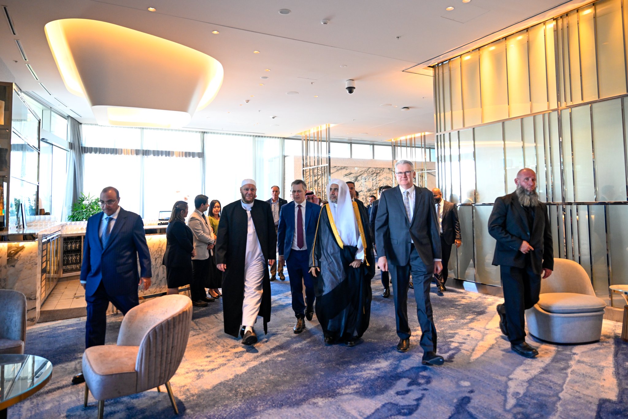 احتفاءً بزيارة معالي الأمين العام، رئيسِ هيئة علماء المسلمين، فضيلةِ الشيخ د.⁧‫محمد العيسى‬⁩ ‬⁩، أقام مجلسُ الأئمة الفيدراليّ الأسترالي