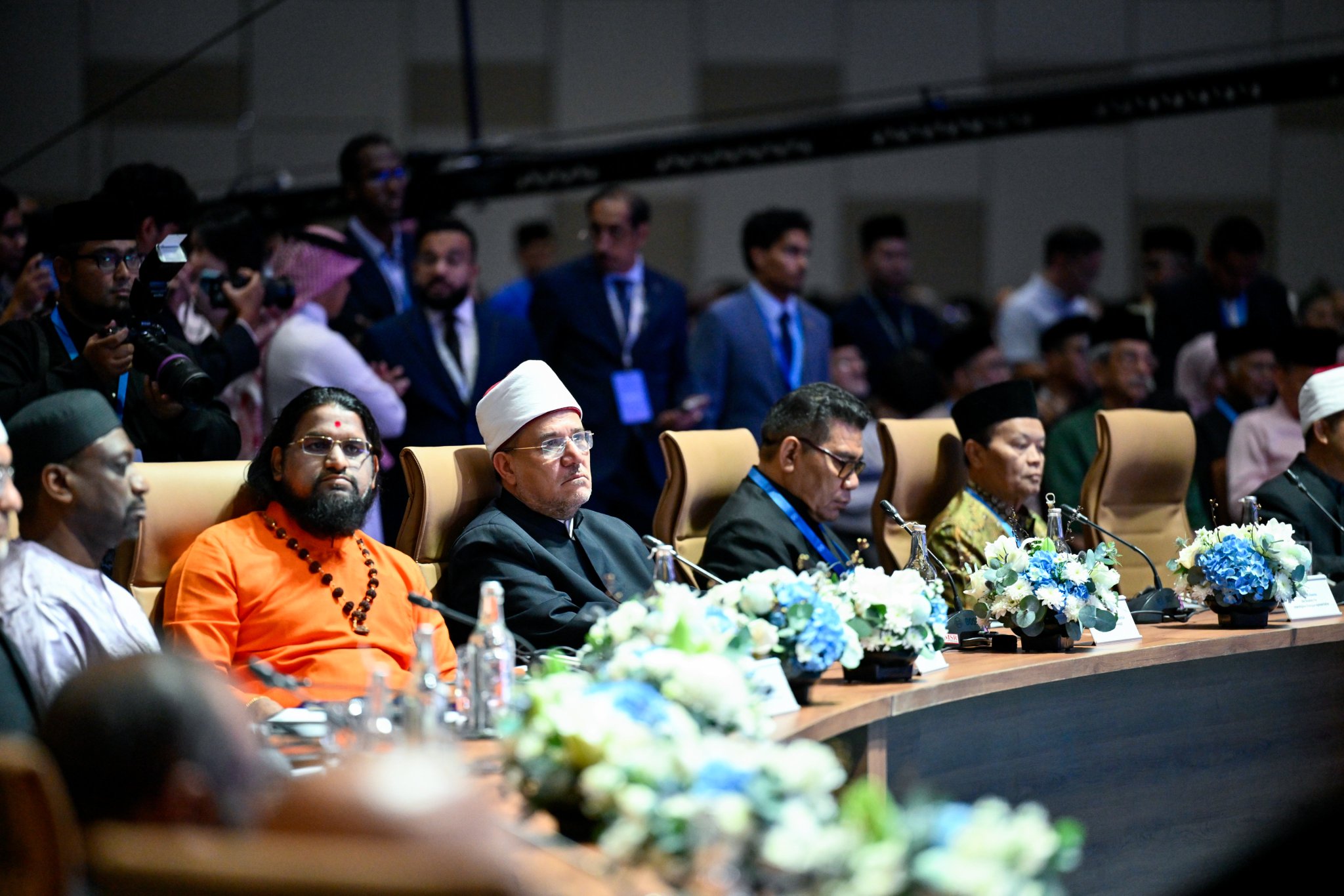 Photos from the Third International Summit of Religious Leaders, featuring H.E. Sheikh Dr. Mohammed Al-Issa , Secretary-General of the MWL and Chairman of the OMS, as a keynote speaker at the opening ceremony