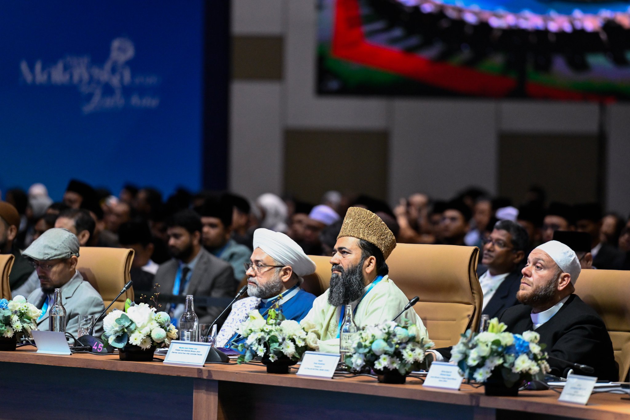 Photos from the Third International Summit of Religious Leaders, featuring H.E. Sheikh Dr. Mohammed Al-Issa , Secretary-General of the MWL and Chairman of the OMS, as a keynote speaker at the opening ceremony