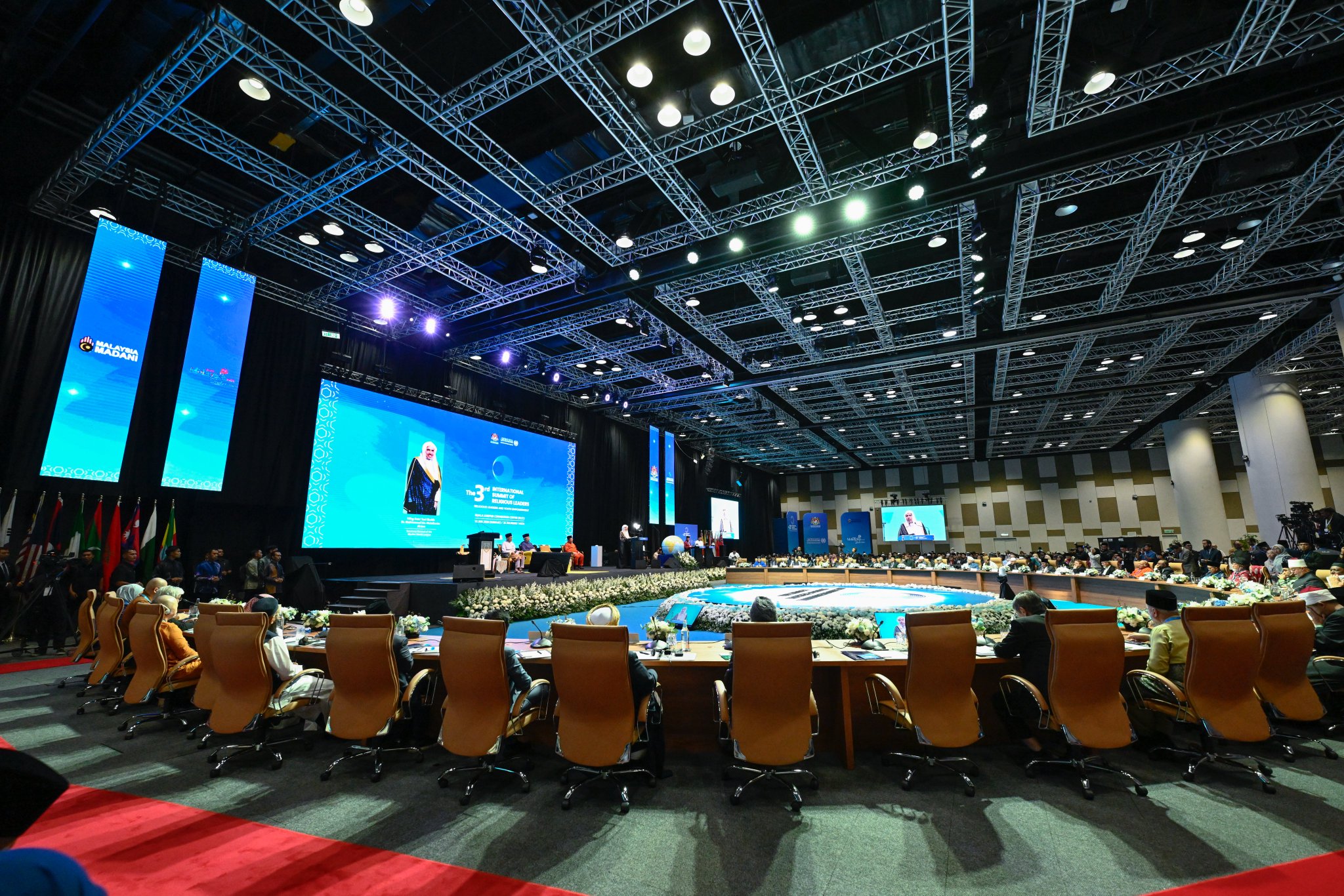 Photos from the Third International Summit of Religious Leaders, featuring H.E. Sheikh Dr. Mohammed Al-Issa , Secretary-General of the MWL and Chairman of the OMS, as a keynote speaker at the opening ceremony