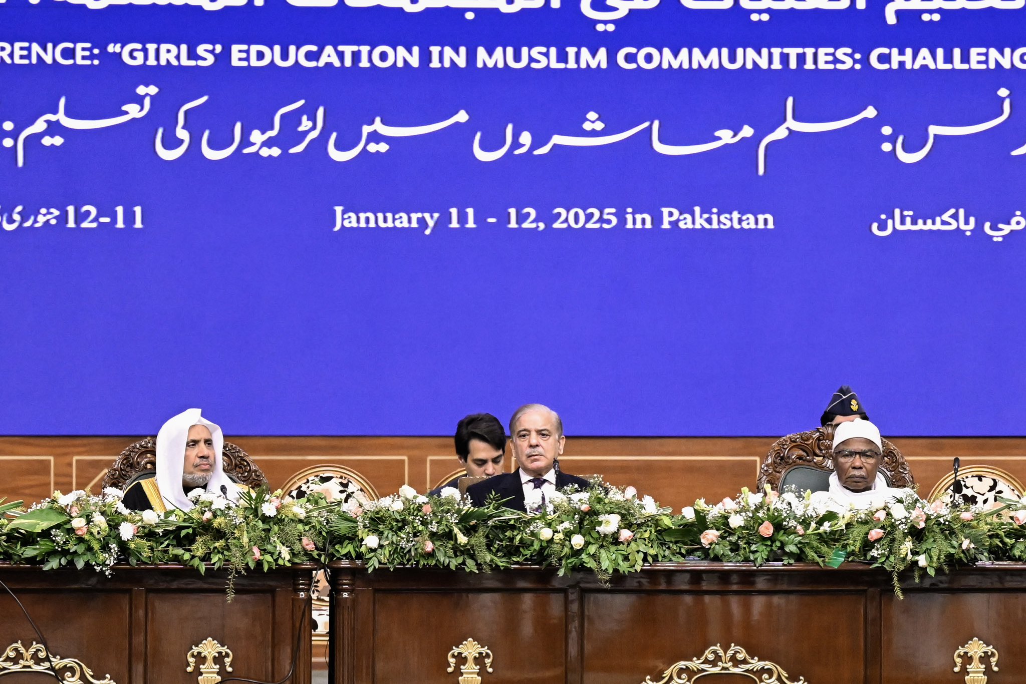 Yang Mulia Sekretaris Jenderal LMD, Ketua Organisasi Ulama Muslim, Syekh Dr. #Mohammed Alissa, pada saat peluncuran #InisiatifPendidikanAnakPerempuan di komunitas Muslim dari ibu kota Pakistan, "Islamabad":