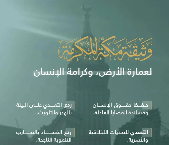 عامان على إقرار وثيقة مكة المكرمة ‬⁩.. إعلانٌ إسلامي لخير الأرض والإنسان.