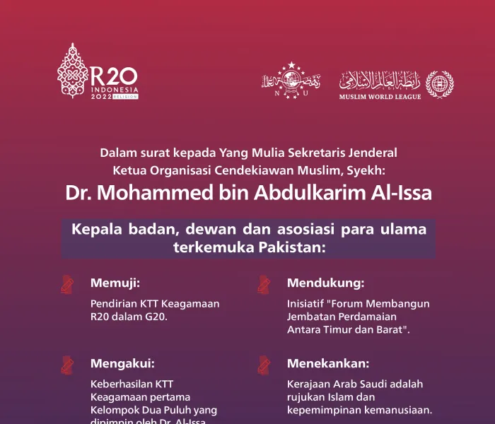 Ulama besar Pakistan memuji hasil KTTR20 dalam G20