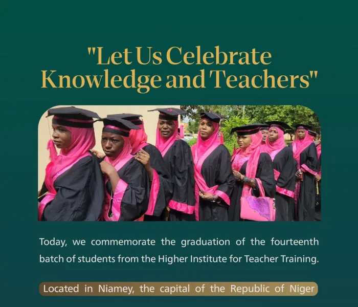 Adhering to international standards and operating under government oversight: Let us commemorate the graduation of the fourteenth batch of students from the Higher Institute for Teacher Training, affiliated with the Muslim World League