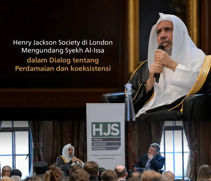 Henry Jackson Society mengadakan dialog dengan Yang Mulia Sekretaris Jenderal LMD, Ketua Organisasi Ulama Muslim, Syekh Dr. Mohammed Alissa, di markasnya di ibu kota Inggris, "London".