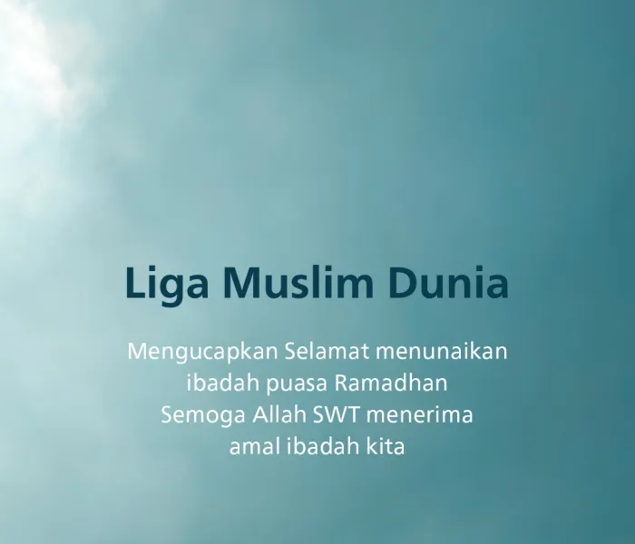 Liga Muslim Dunia mengucapkan Selamat menunaikan ibadah puasa #Ramadhan. Semoga Allah SWT menerima amal ibadah kita.