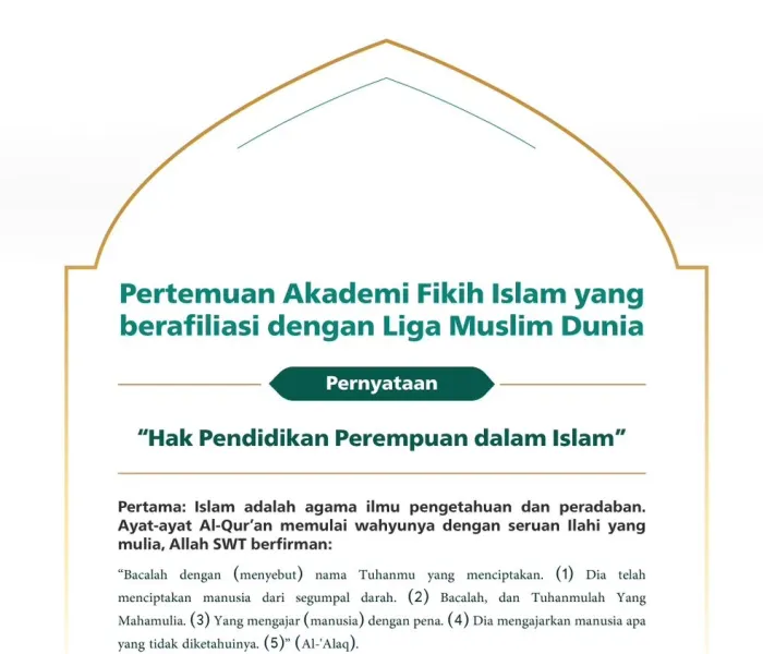 Hak Pendidikan Perempuan dalam Islam