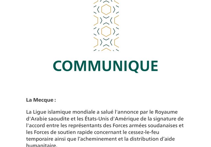 Communiqué de la Ligue Islamique Mondiale