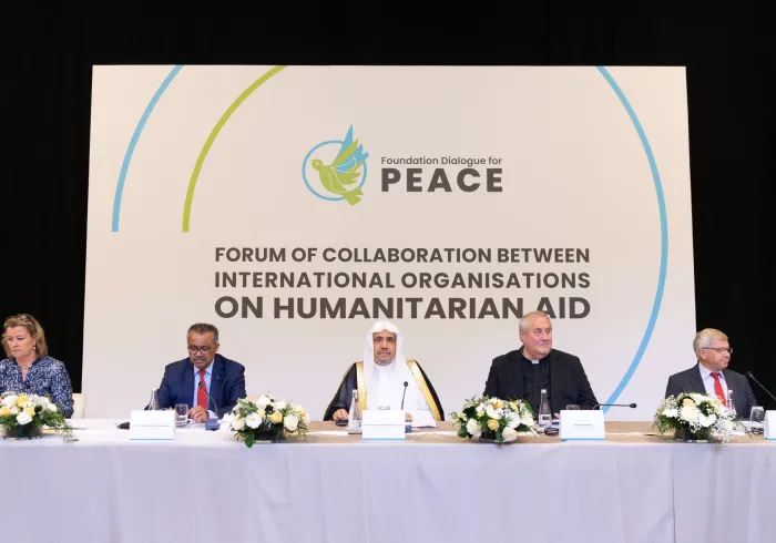 Secretary General of the MWL participates in the Forum of Collaboration Between International Organizations on Humanitarian Aid in Geneva