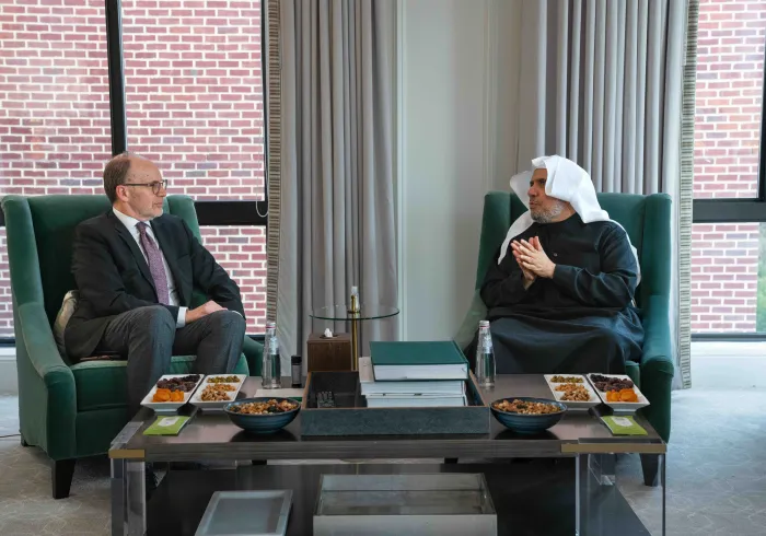 Mohammad Alissa a rencontré à Washington l’Ambassadeur Douglas Sealy Mann, président de l’Arab Gulf States Institute afin de traiter d’un certain nombre de sujets d’intérêt commun.