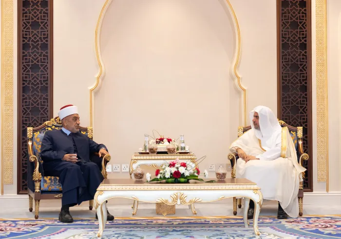 استقبل معالي الشيخ د.محمد العيسى‬⁩، في مقر الرابطة بمكة المكرمة، معالي وزير الأوقاف والشؤون والمقدسات الإسلامية الأردني د.محمد الخلايلة