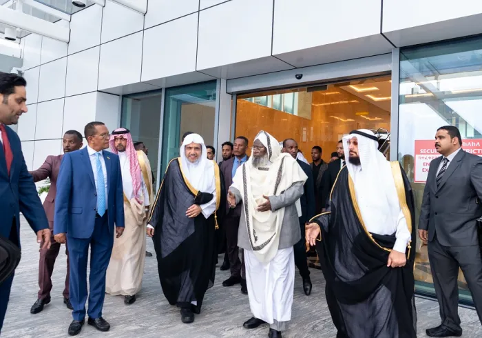 The delegation of the Muslim World League headed by His Excellency Sheikh Dr. Mohammed Alissa arrives in Addis Ababa, the capital of Ethiopia and the African Union