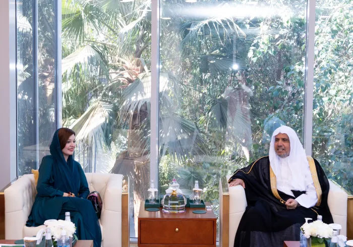 In his office in Riyadh, His Excellency Sheikh Dr.Mohammed Alissa, Secretary-General of the MWL and Chairman of the Organization of Muslim Scholars, met with Her Excellency Ms. Mushaal Mullick, Special Assistant to the Prime Minister of Pakistan on Human Rights and Women Empowerment. 
