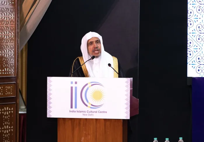 His Excellency Sheikh Dr. Mohammad Al-Issa, the Secretary-General of the MuslimWorldLeague, was hosted by the India Islamic Cultural Center, in the presence of Islamic religious leaders, muftis, scholars, intellectuals, and religious leaders of various fa