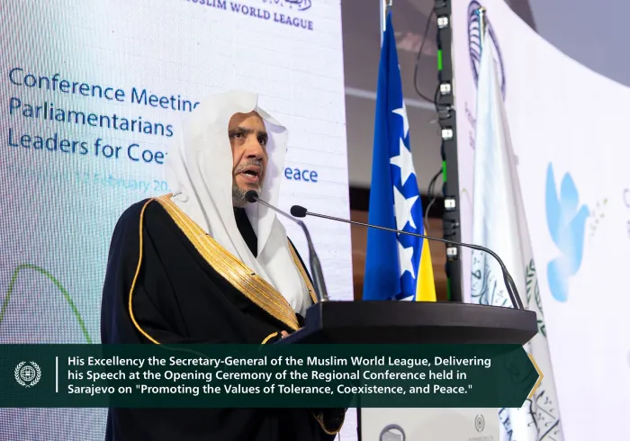 His Excellency Sheikh Dr. Mohammed Al-Issa, Secretary-General of the MWL and Chairman of the Organization of Muslim Scholars, joined the Bosnian president in opening the regional conference
