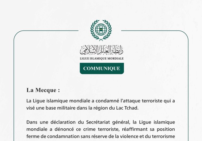 Communiqué de la Ligueislamiquemondiale :