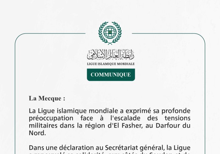 Communiqué de la Ligueislamiquemondiale :