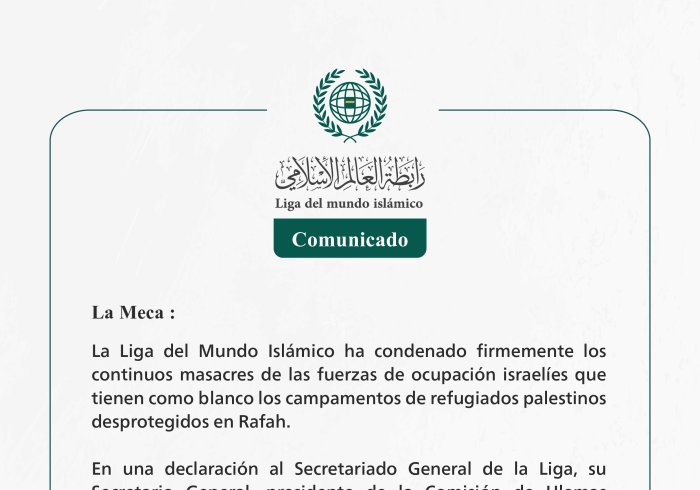 Comunicado de la LigadelMundoIslamico