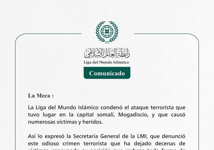 Comunicado de la LigadelMundoIslamico: