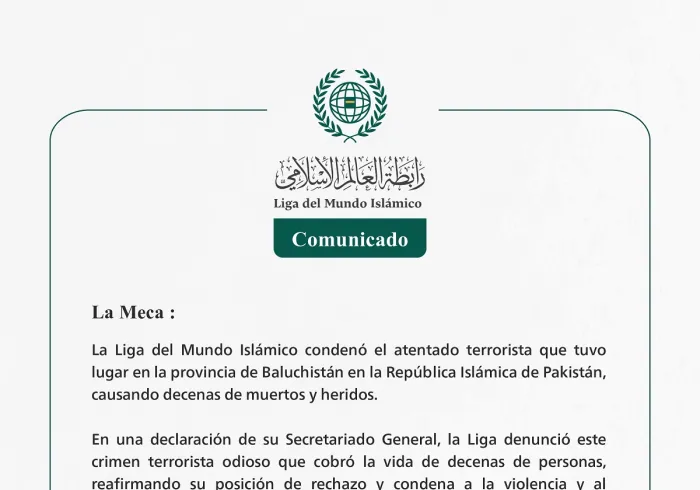 Comunicado de la LigadelMundoIslamico :