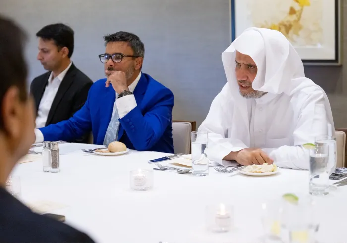 After delivering his lecture at Stanford University, a number of entrepreneurs and executives from Silicon Valley engaged in a wide-ranging dialogue with H.E. Sheikh Dr. Mohammed Alissa, Secretary-General of the Muslim World League (MWL) and Chairman of the Organization of Muslim Scholars.