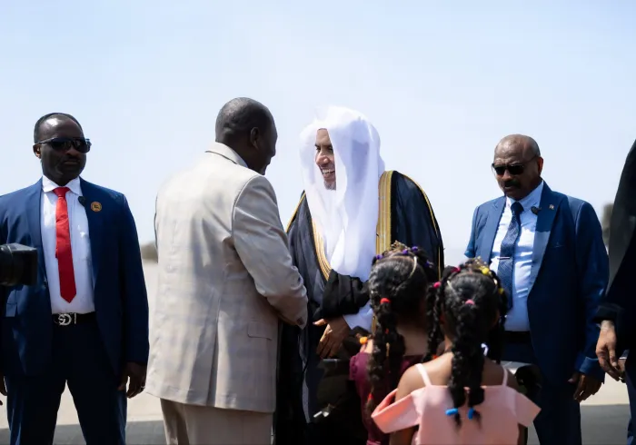 وصل معالي الأمين العام، رئيس هيئة علماء المسلمين، الشيخ د.⁧‫محمد العيسى‬⁩ ‬⁩ إلى جمهورية السودان