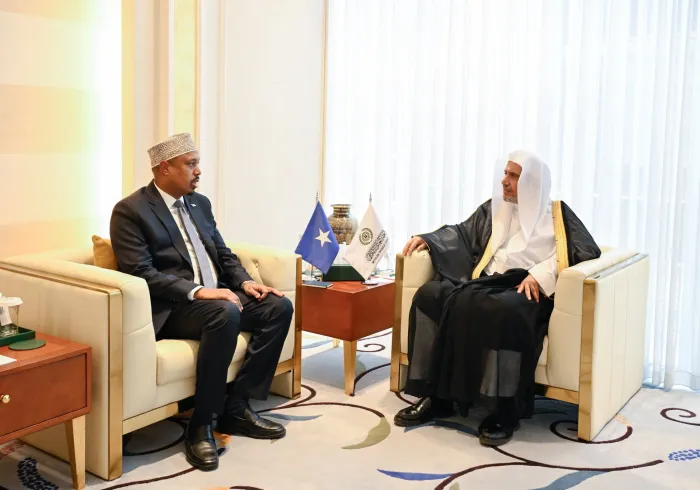 His Excellency Sheikh Dr. Mohammed Al-Issa, Secretary-General of the MWL, received His Excellency Mr. Mohamed Amin Sheikh Osman, the Ambassador of the Federal Republic of Somalia to the KSA