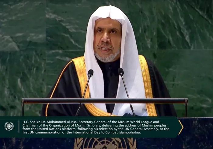 The Muslim World League continues its efforts to confront Islamophobia by representing Muslim peoples on international and UN platforms through a sound Islamic discourse