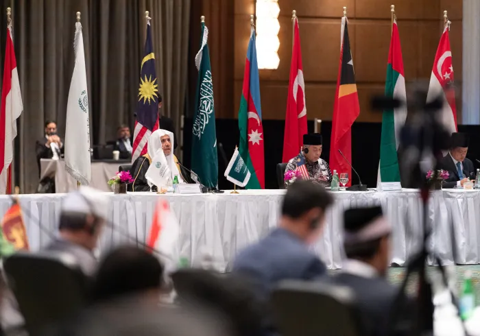 His Excellency Sheikh Dr. Mohammed Alissa, Secretary-General of the MWL, at a press conference following the inauguration of the Council of ASEAN Scholars: "We welcome every voice that promotes peace and harmony in our world and its societies