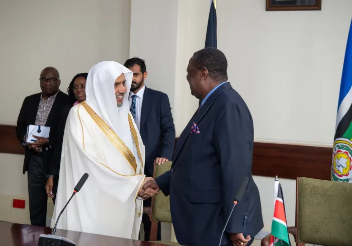His Excellency Mr. Musalia Mudavadi, the Prime Cabinet Secretary of Kenya, received His Excellency Sheikh Dr. Mohammed Alissa, Secretary-General of the Muslim World League