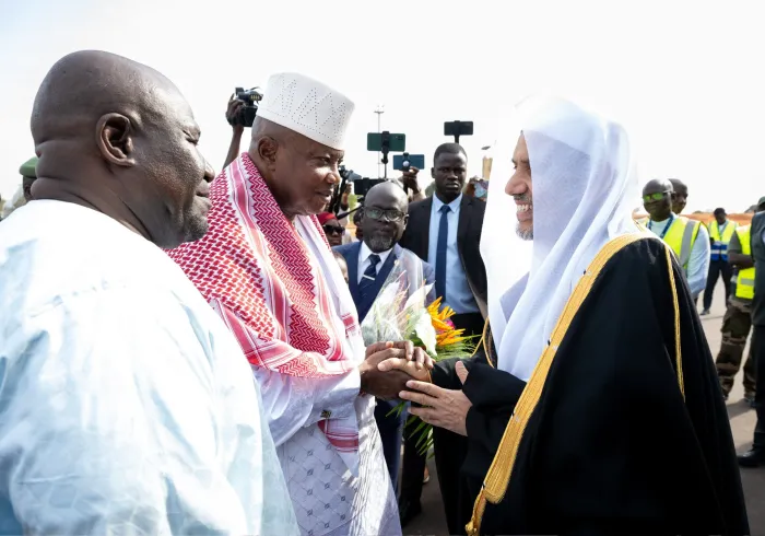 Led by His Excellency Sheikh Dr. Mohammed Al-issa  , Secretary-General of the Muslim World League (MWL), the MWL delegation has arrived in the Republic of Guinea-Bissau.