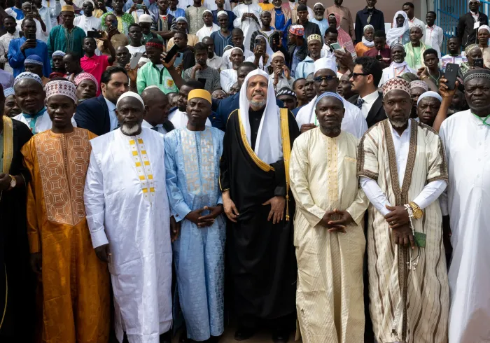 Footage from the opening of the Muslim World League's Qur’an Memorization Competition for the West African region, held at Estádio Lino Correia in the capital of Guinea-Bissau.