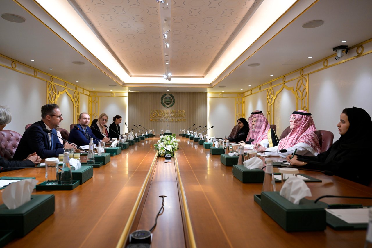 رابطہ عالم اسلامی کے سیکرٹری جنرل  کی جرمنی کی مختلف تحقیقی وفکری مراکز سے تعلق رکھنے والے  فکری رہنماؤں کے وفد سے ملاقات