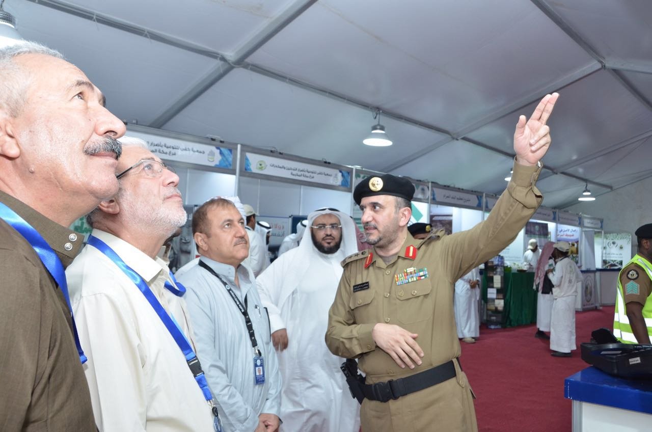 MWL's guests visit Awareness Exhibition of Holy Capital Police. They praised Saudi Arabia's historical efforts in serving Allah's guests