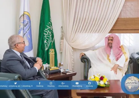 Le SG rencontrant le SG de la Conférence islamique européenne D. Mohamed Bechari.