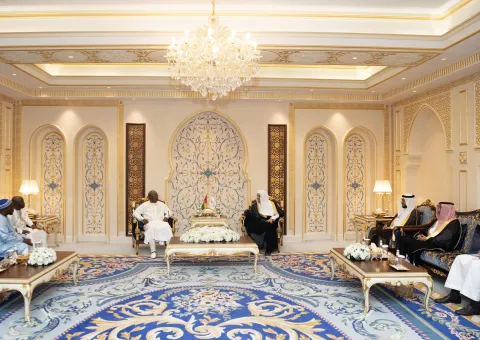 Nos alegró en la LigadelMundoIslamico la visita del Presidente de Guinea-Bissau, el Sr. Umaro Sissoco Embaló, quien fue recibido por el Secretario General y Presidente de la Comisión de Ulemas Musulmanes, el Sheij Mohammed Al-Issa.