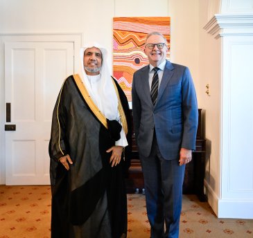 Le Premier ministre australien reçoit le Secrétaire général de la Ligue islamique mondiale