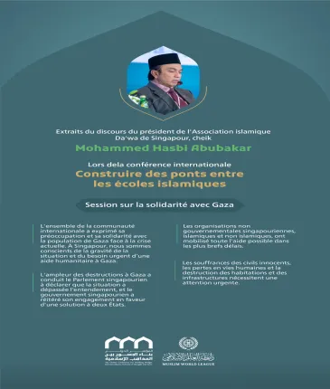 Extraits du discours du président de l'Association islamique Da'wa de Singapour, cheik Mohammed Hasbi Abubakar lors de la conférence internationale