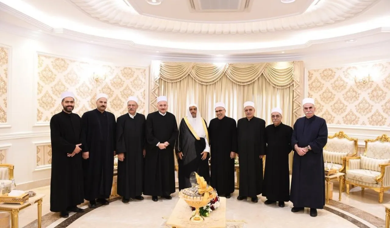 Suite à une invitation de la L.I.M. , le SG D. Alissa a reçu des représentants religieux de la Communauté Druze du Liban