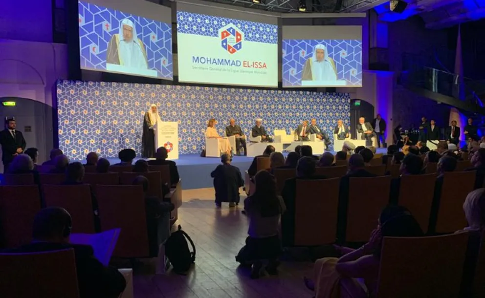 HE Dr. Mohammad Alissa engaged with Muslim, Christian, and Jewish leaders at the Paris International Conference of Peaceand Solidarity. Strengthening interfaith cooperation & unity is key to MWL's mission