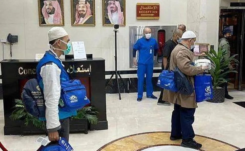 The first Umrah performers from outside Saudi Arabia were welcomed to Medina